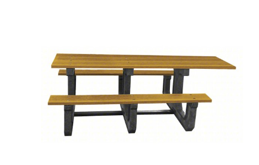 Photo of an ADA compliant Picnic Table
